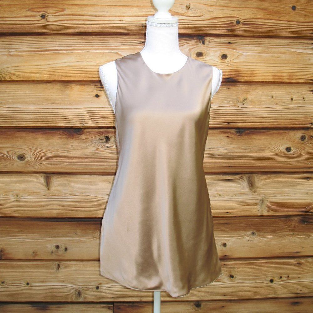 NWT Sies Marjan Silk Charmeuse Bias Cut Tunic Top Blouse